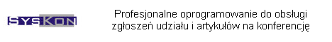 SysKon - oprogramowanie do zarządzania konferencjami SysKon - oprogramowanie do zarządzania konferencjami